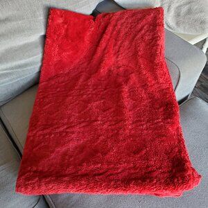 Red Burgandy Soft Cozy Throw Blanket